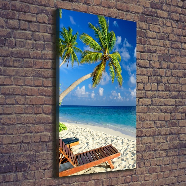 Quadro su tela canvas verticale Spiaggia tropicale