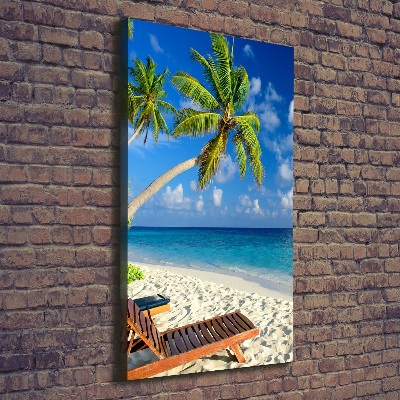Quadro su tela canvas verticale Spiaggia tropicale