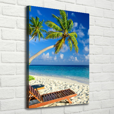 Quadro su tela canvas verticale Spiaggia tropicale