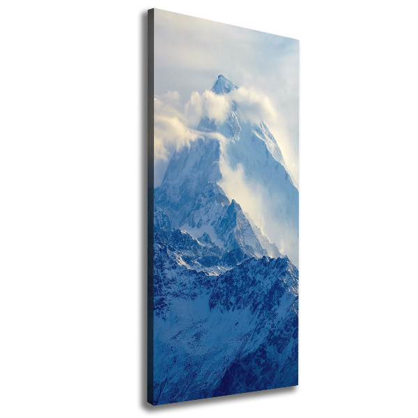 Quadro su tela canvas verticale In cima alla montagna