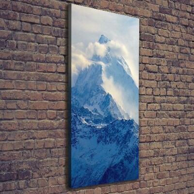 Quadro su tela canvas verticale In cima alla montagna