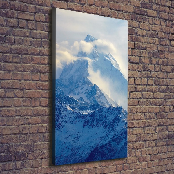 Quadro su tela canvas verticale In cima alla montagna