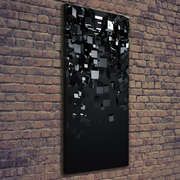Quadro su tela canvas verticale Astrazione 3D