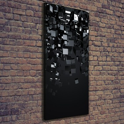 Quadro su tela canvas verticale Astrazione 3D