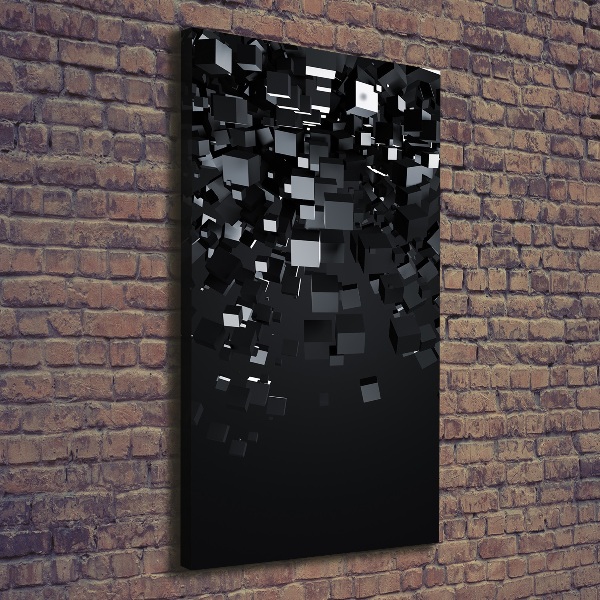 Quadro su tela canvas verticale Astrazione 3D