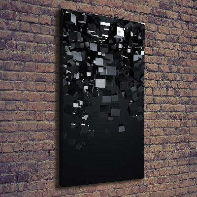 Quadro su tela canvas verticale Astrazione 3D