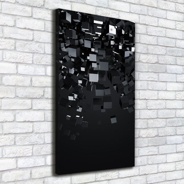 Quadro su tela canvas verticale Astrazione 3D
