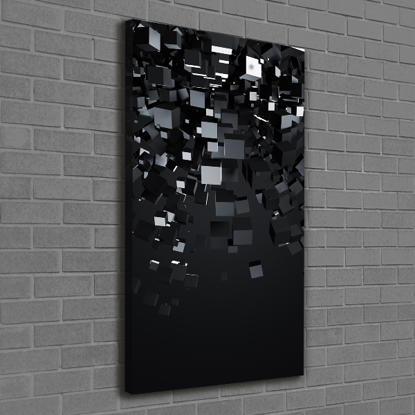 Quadro su tela canvas verticale Astrazione 3D