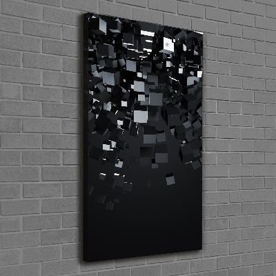 Quadro su tela canvas verticale Astrazione 3D