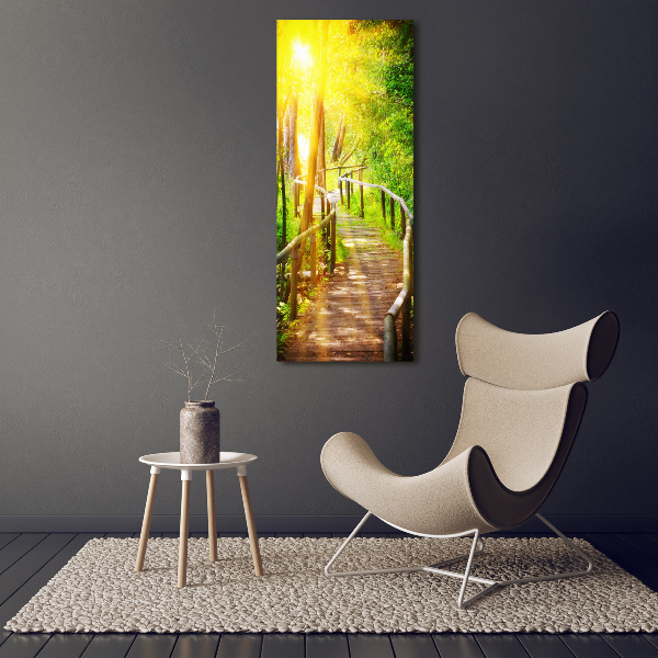 Quadro su tela canvas verticale Sentiero nella foresta