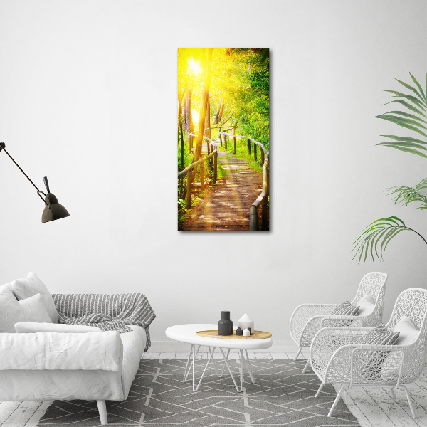 Quadro su tela canvas verticale Sentiero nella foresta