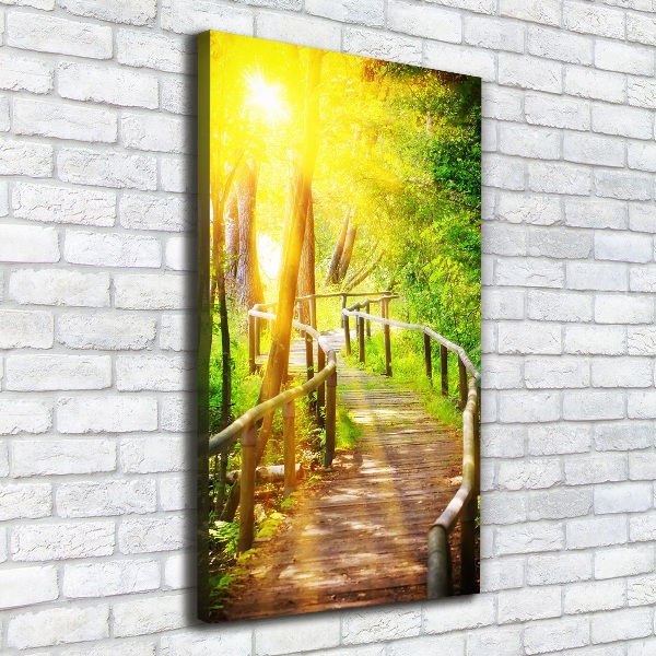 Quadro su tela canvas verticale Sentiero nella foresta