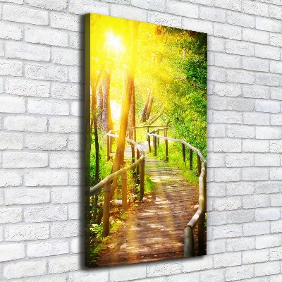 Quadro su tela canvas verticale Sentiero nella foresta