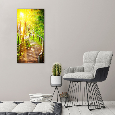 Quadro su tela canvas verticale Sentiero nella foresta