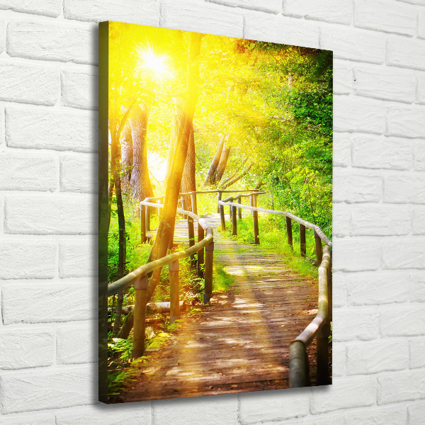 Quadro su tela canvas verticale Sentiero nella foresta