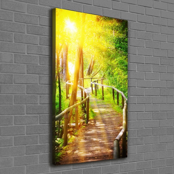 Quadro su tela canvas verticale Sentiero nella foresta