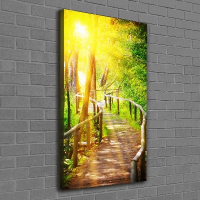 Quadro su tela canvas verticale Sentiero nella foresta