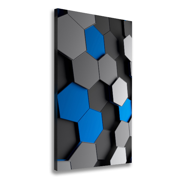 Stampa quadro su tela verticale Astrazione 3D