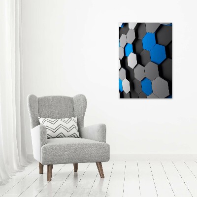 Stampa quadro su tela verticale Astrazione 3D