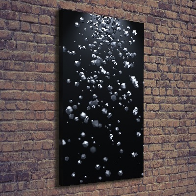 Quadro foto su tela verticale Astrazione 3D