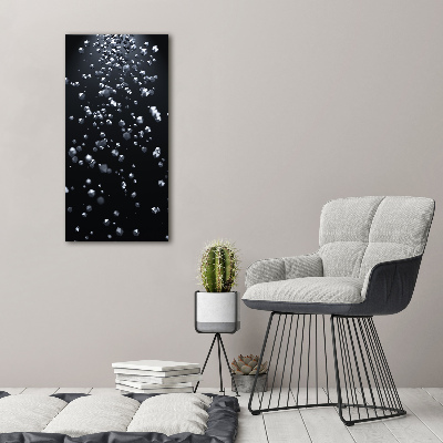 Quadro foto su tela verticale Astrazione 3D