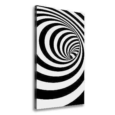 Quadro su tela canvas verticale Spirale a strisce