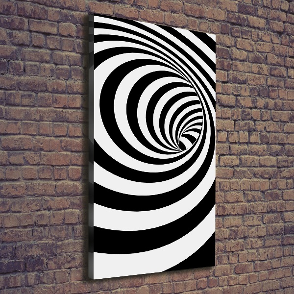 Quadro su tela canvas verticale Spirale a strisce