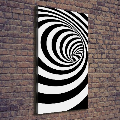 Quadro su tela canvas verticale Spirale a strisce