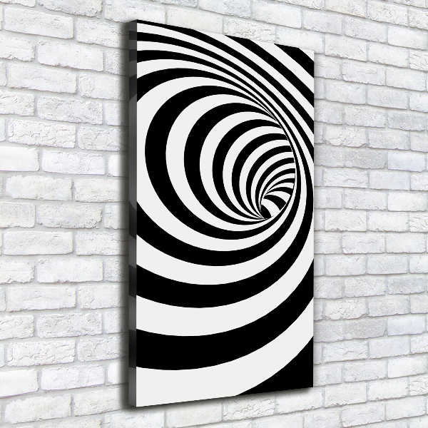 Quadro su tela canvas verticale Spirale a strisce