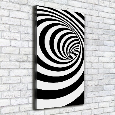 Quadro su tela canvas verticale Spirale a strisce