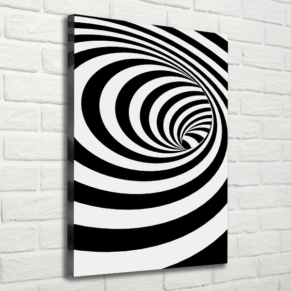 Quadro su tela canvas verticale Spirale a strisce