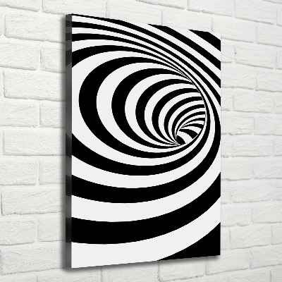 Quadro su tela canvas verticale Spirale a strisce