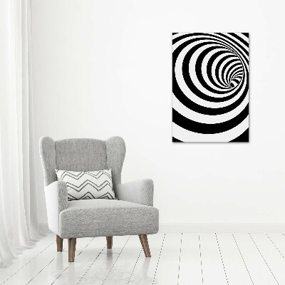 Quadro su tela canvas verticale Spirale a strisce