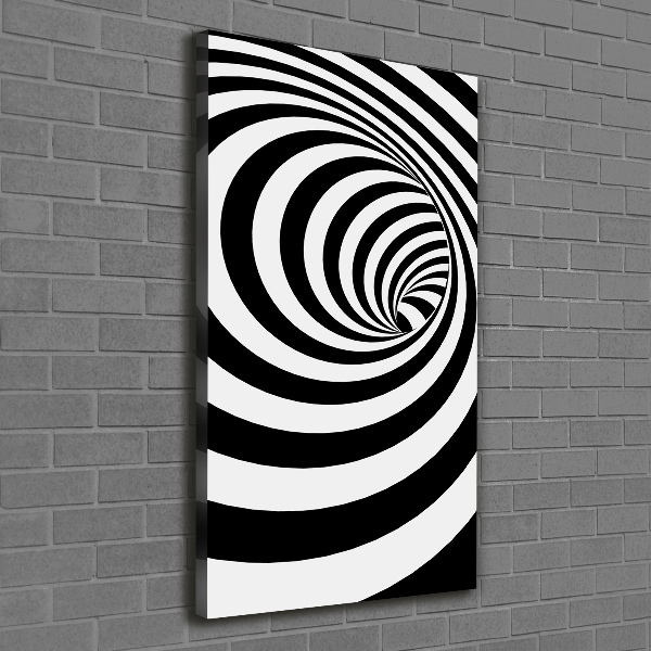 Quadro su tela canvas verticale Spirale a strisce