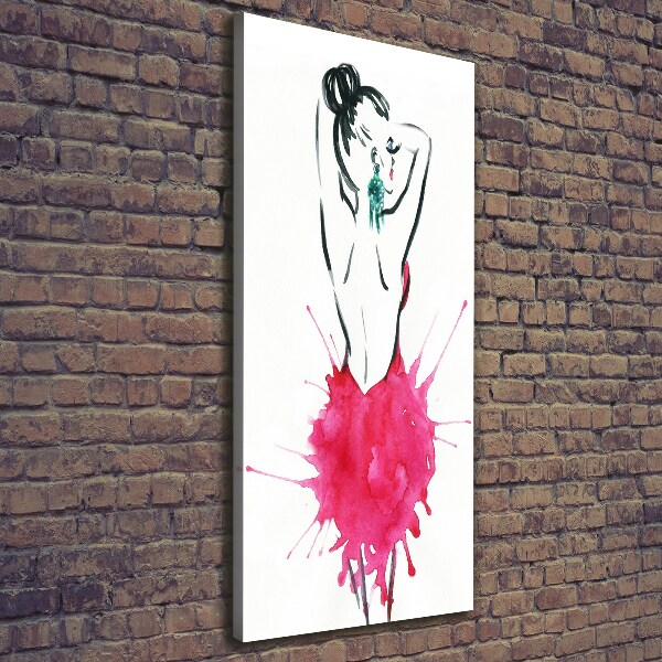 Stampa quadro su tela verticale Illustrazione di moda