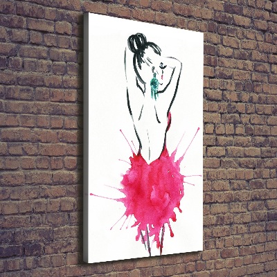 Stampa quadro su tela verticale Illustrazione di moda