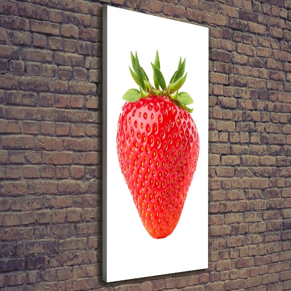 Stampa quadro su tela verticale Fragola