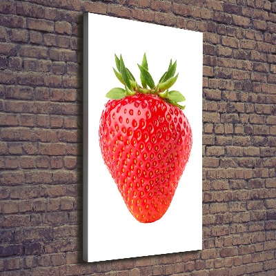Stampa quadro su tela verticale Fragola