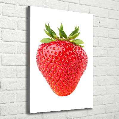 Stampa quadro su tela verticale Fragola