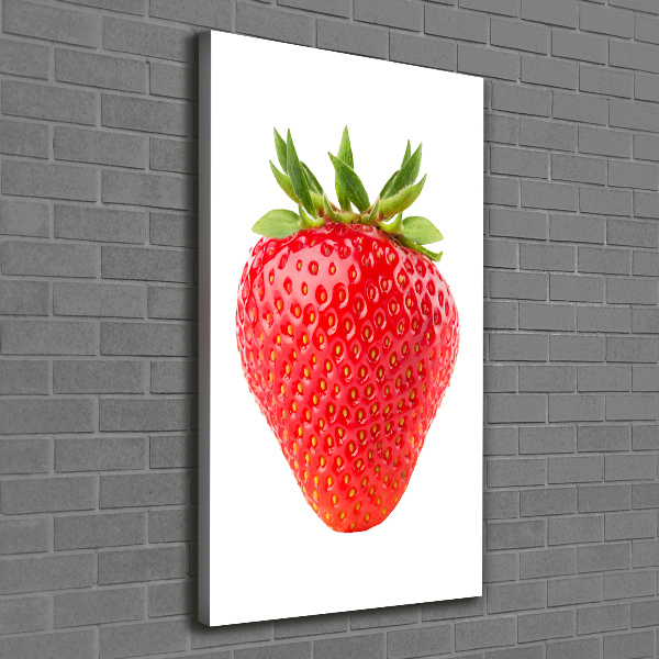 Stampa quadro su tela verticale Fragola