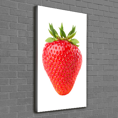 Stampa quadro su tela verticale Fragola