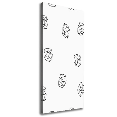 Quadro foto su tela verticale Modello astratto