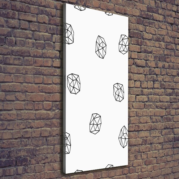 Quadro foto su tela verticale Modello astratto