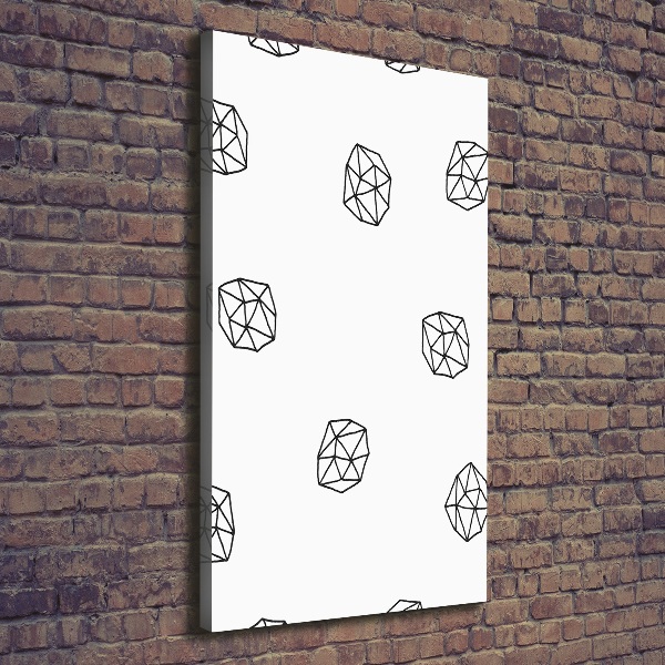 Quadro foto su tela verticale Modello astratto