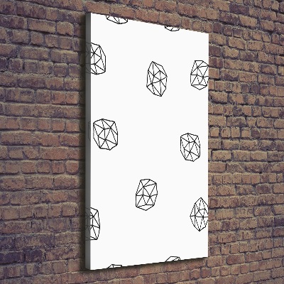 Quadro foto su tela verticale Modello astratto