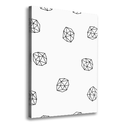 Quadro foto su tela verticale Modello astratto