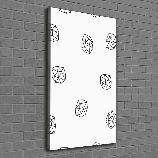 Quadro foto su tela verticale Modello astratto