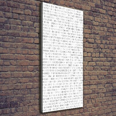 Quadro su tela canvas verticale Codice binario
