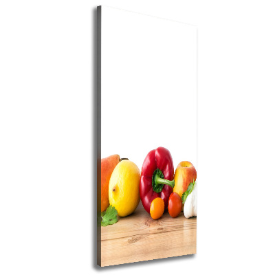 Quadro foto su tela verticale Frutta e verdura