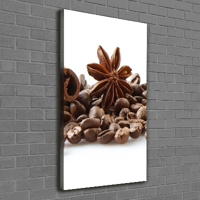 Quadro su tela canvas verticale Chicchi di caffè